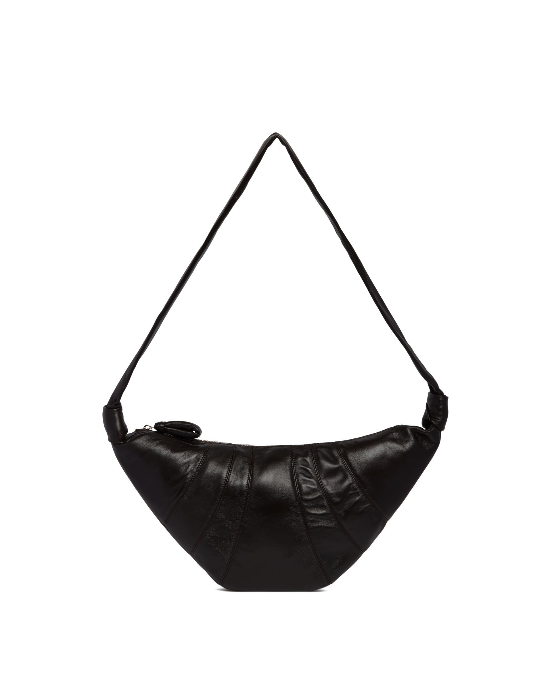 Brown Leather Croissant Bag - 1
