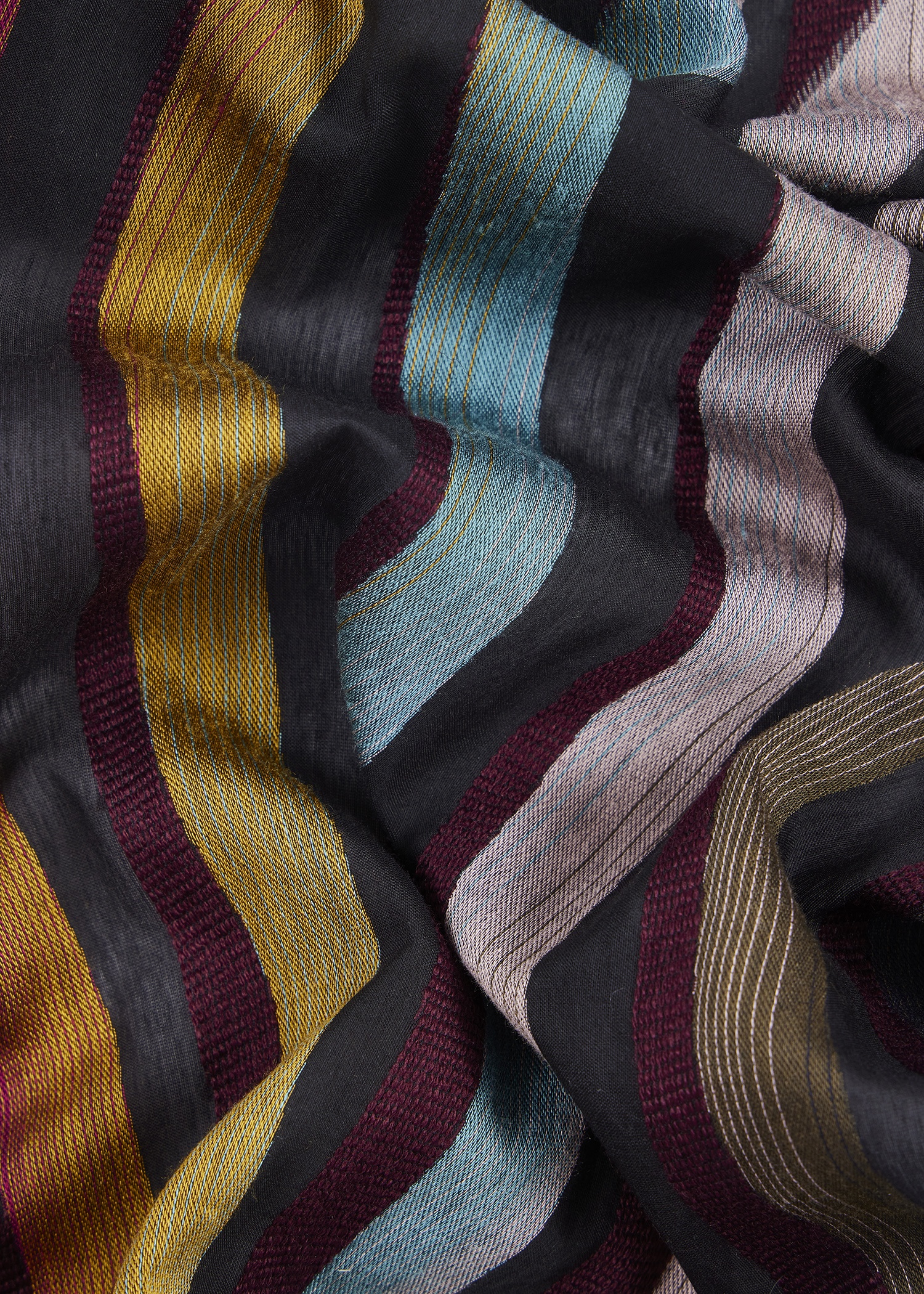 Women's Silk-Blend 'Swirl' Fil Coupé Scarf - 3