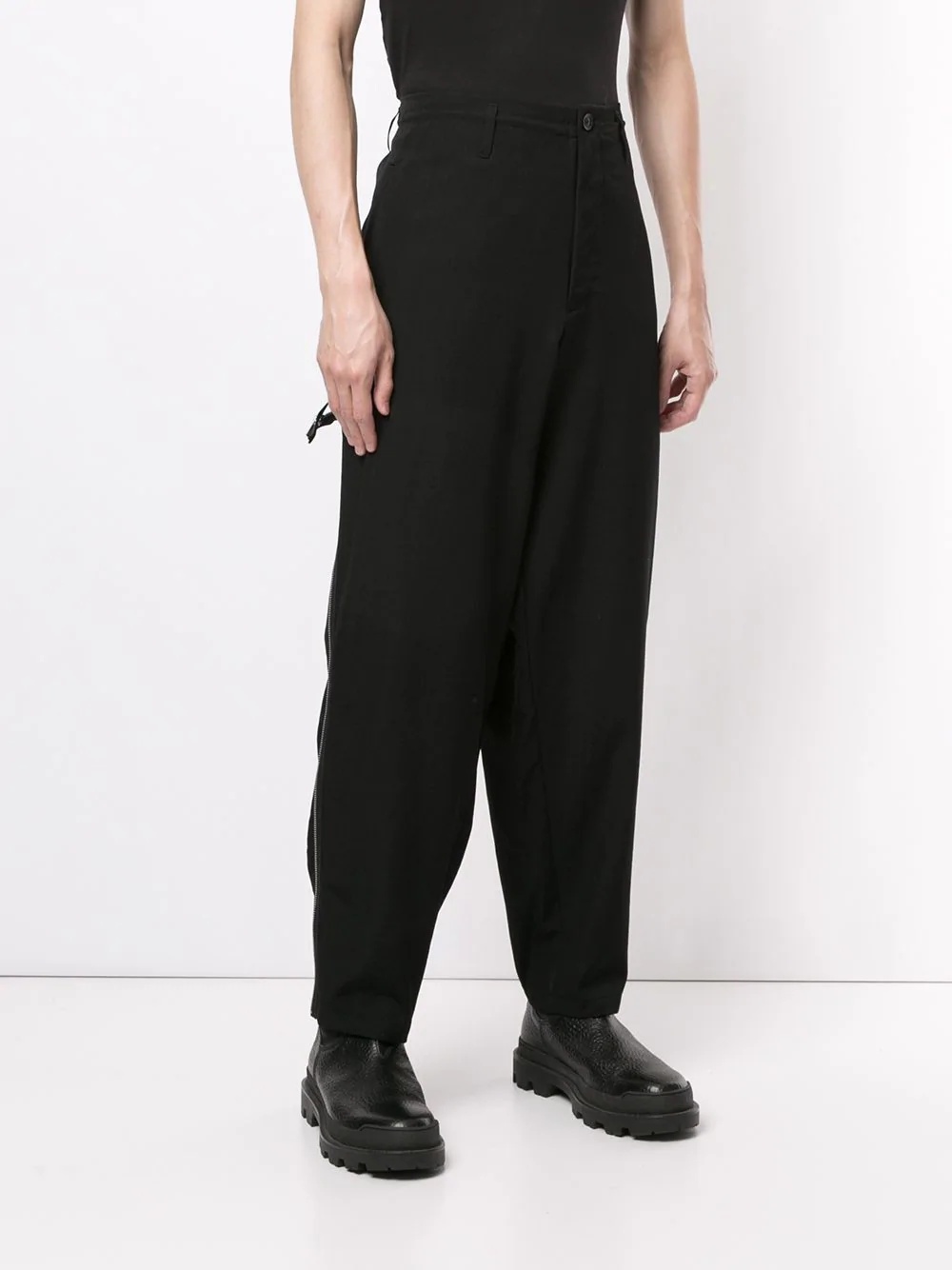 wide-leg tailored trousers - 3