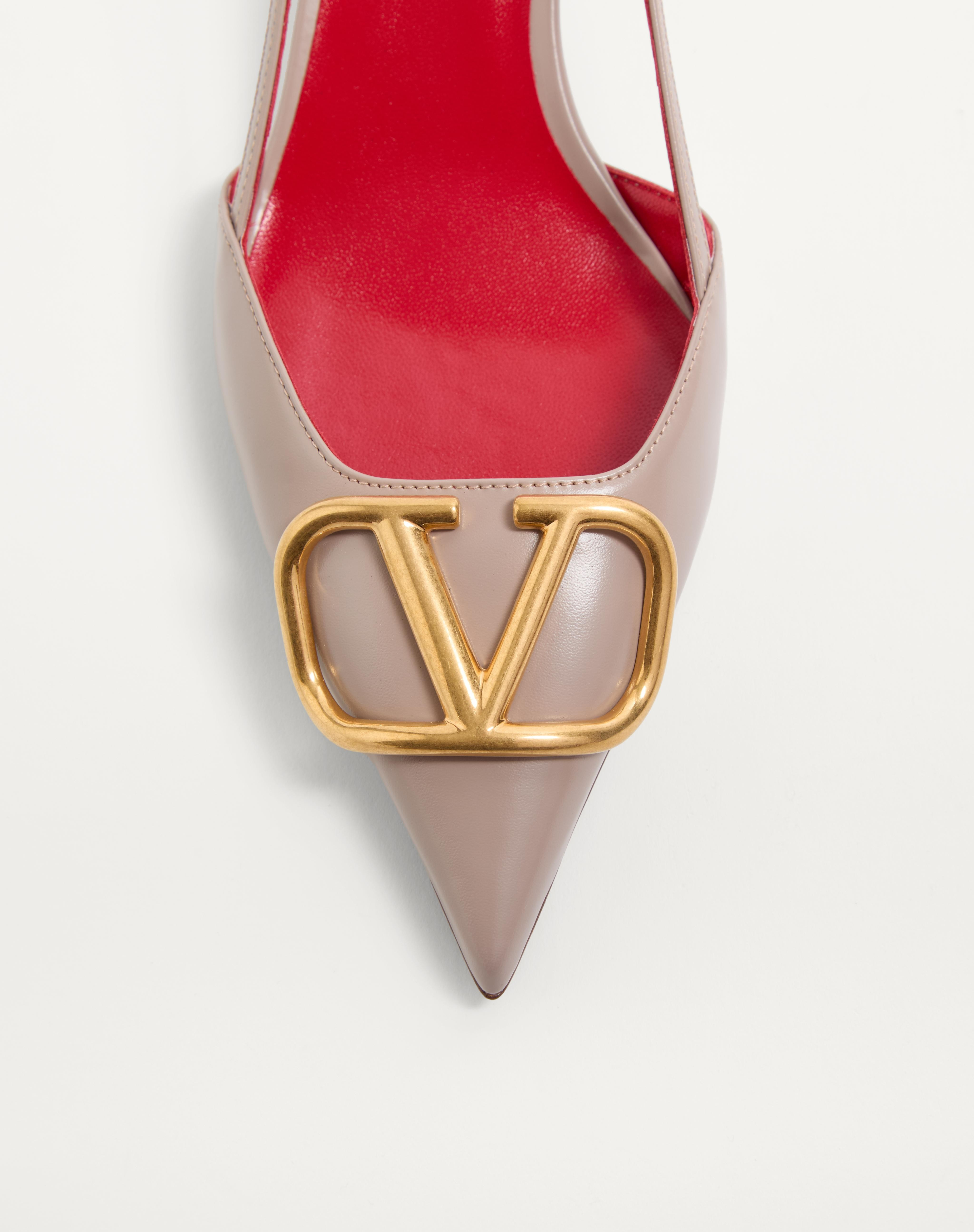 VLOGO SIGNATURE CALFSKIN SLINGBACK PUMP 40MM / 1.6 IN. - 6