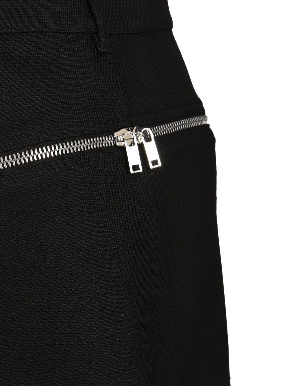 Bolan Banana Mini Skirt Drill Wool Skirts Black - 4