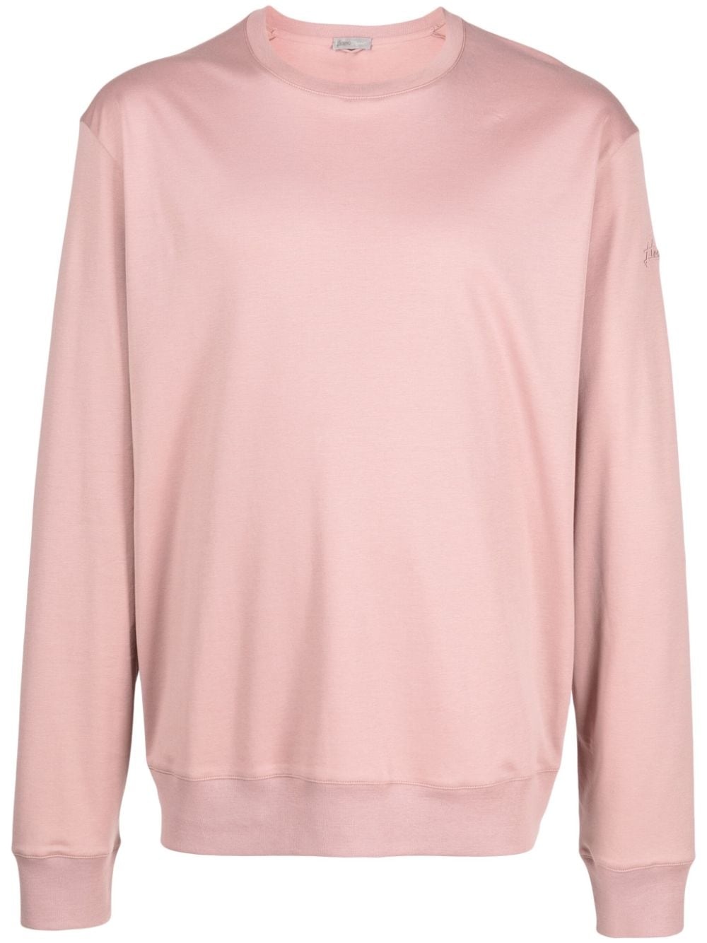 long-sleeved cotton sweatshirt - 1