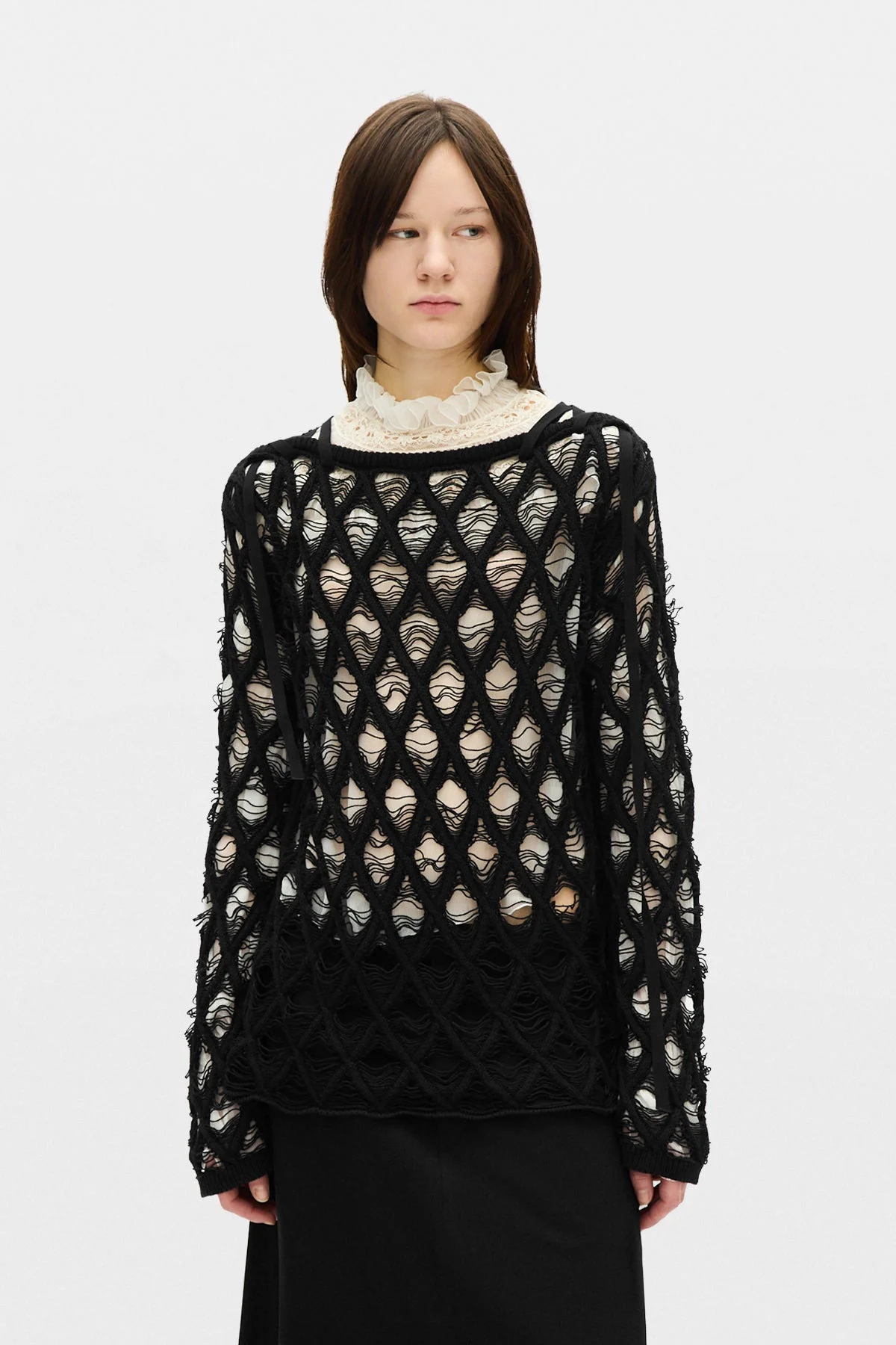 Izabel Diamond Stitch Sweater - 1
