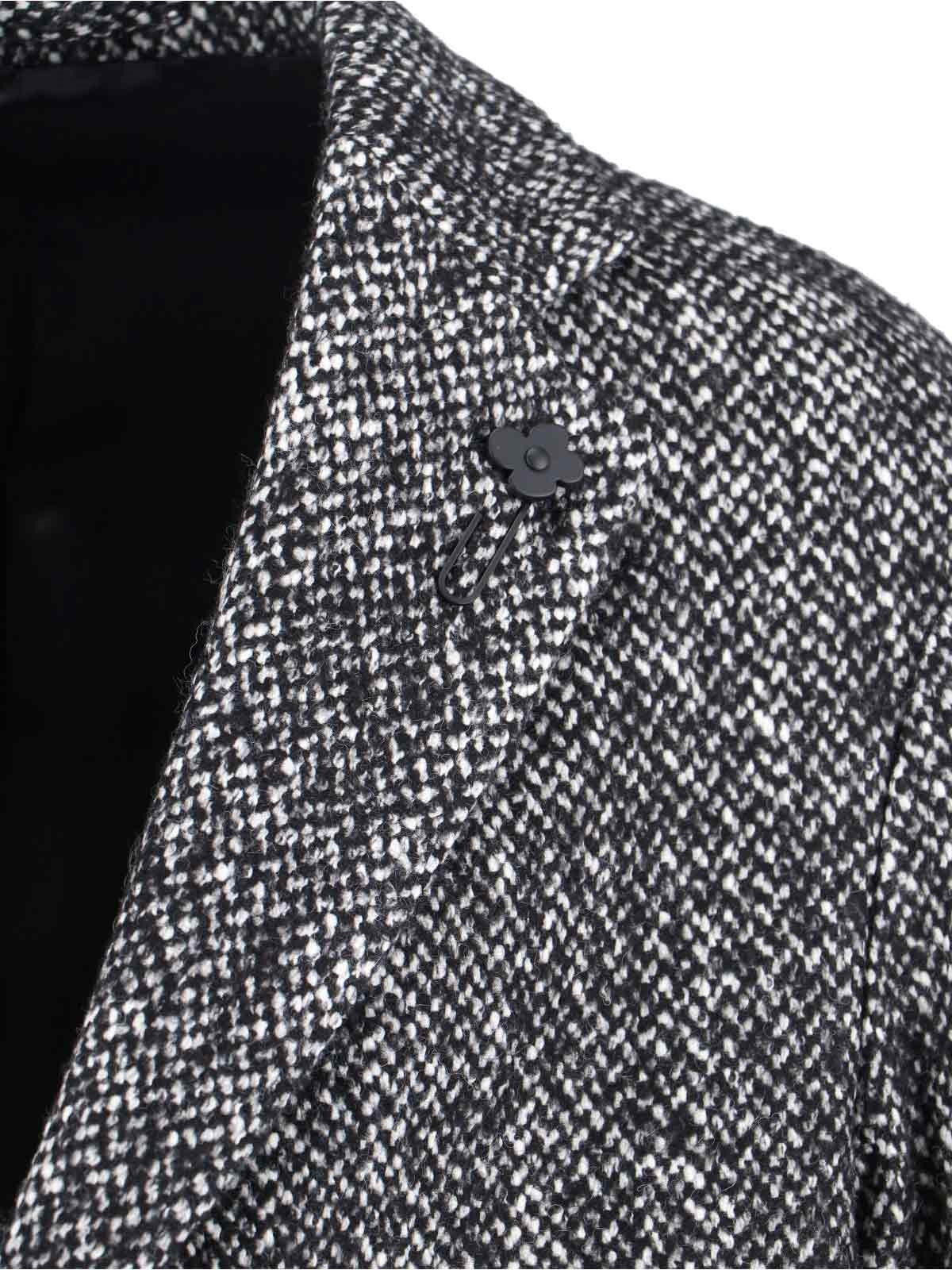 SINGLE-BREASTED WOOL COAT - 3