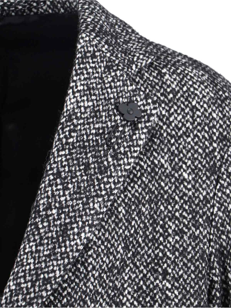 LARDINI SINGLE-BREASTED WOOL COAT outlook