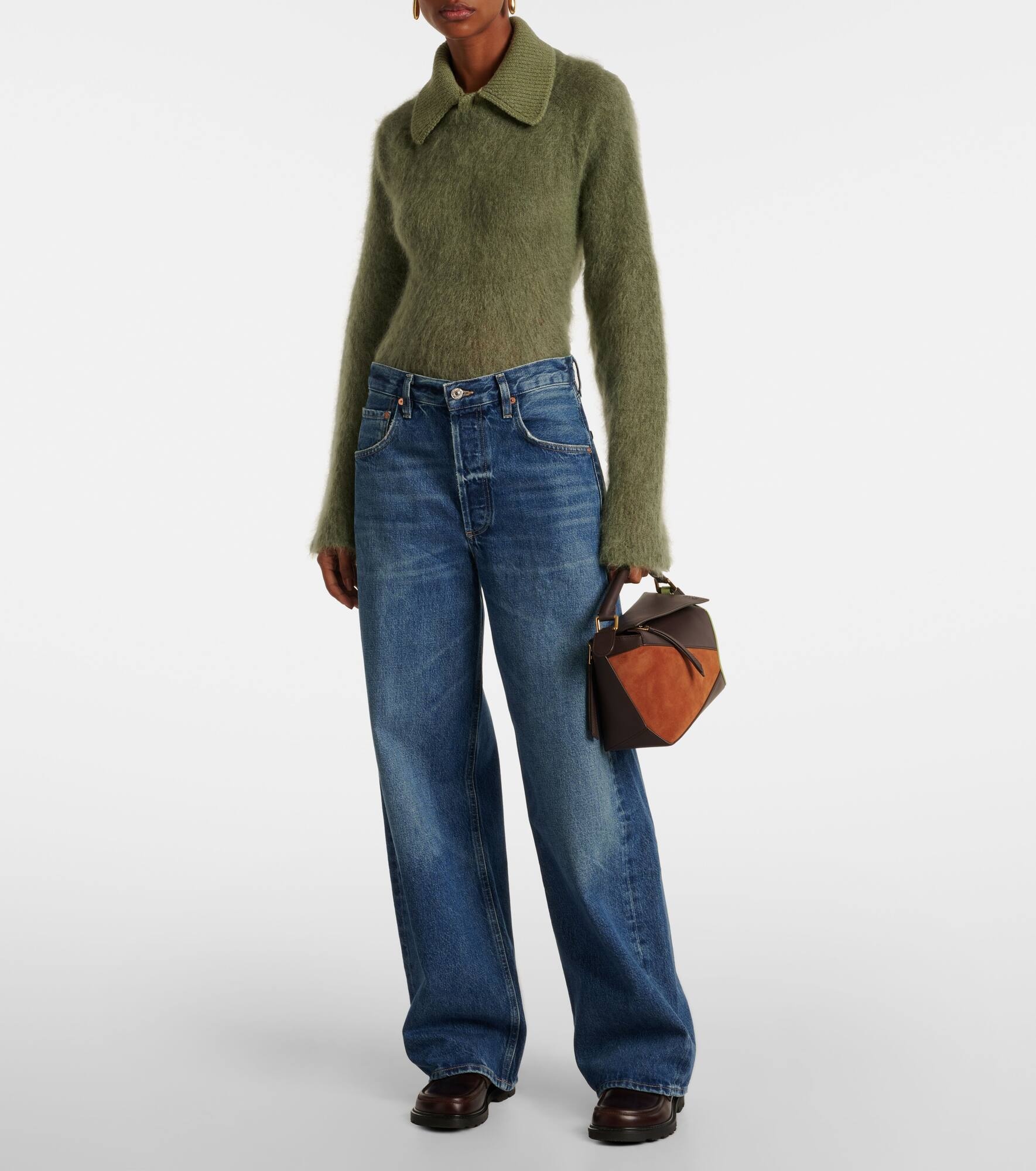 Ayla high-rise wide-leg jeans - 7