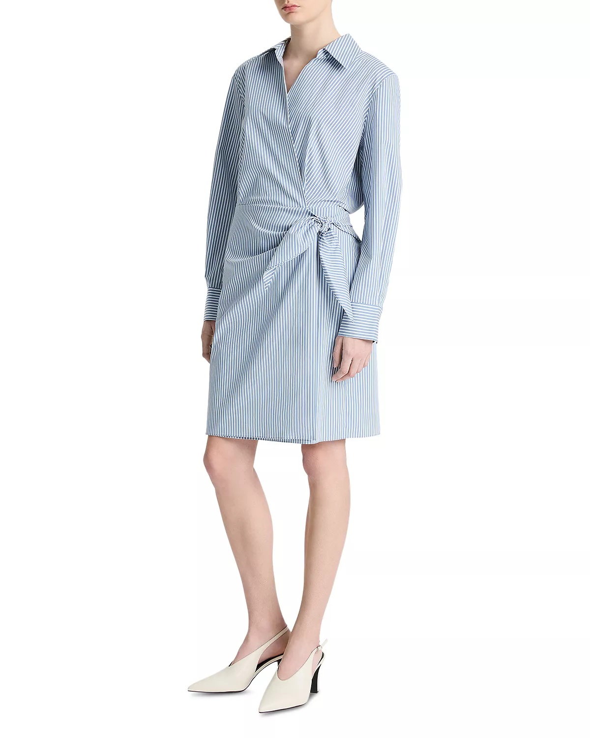 Furrow Stripe Wrap Dress - 2