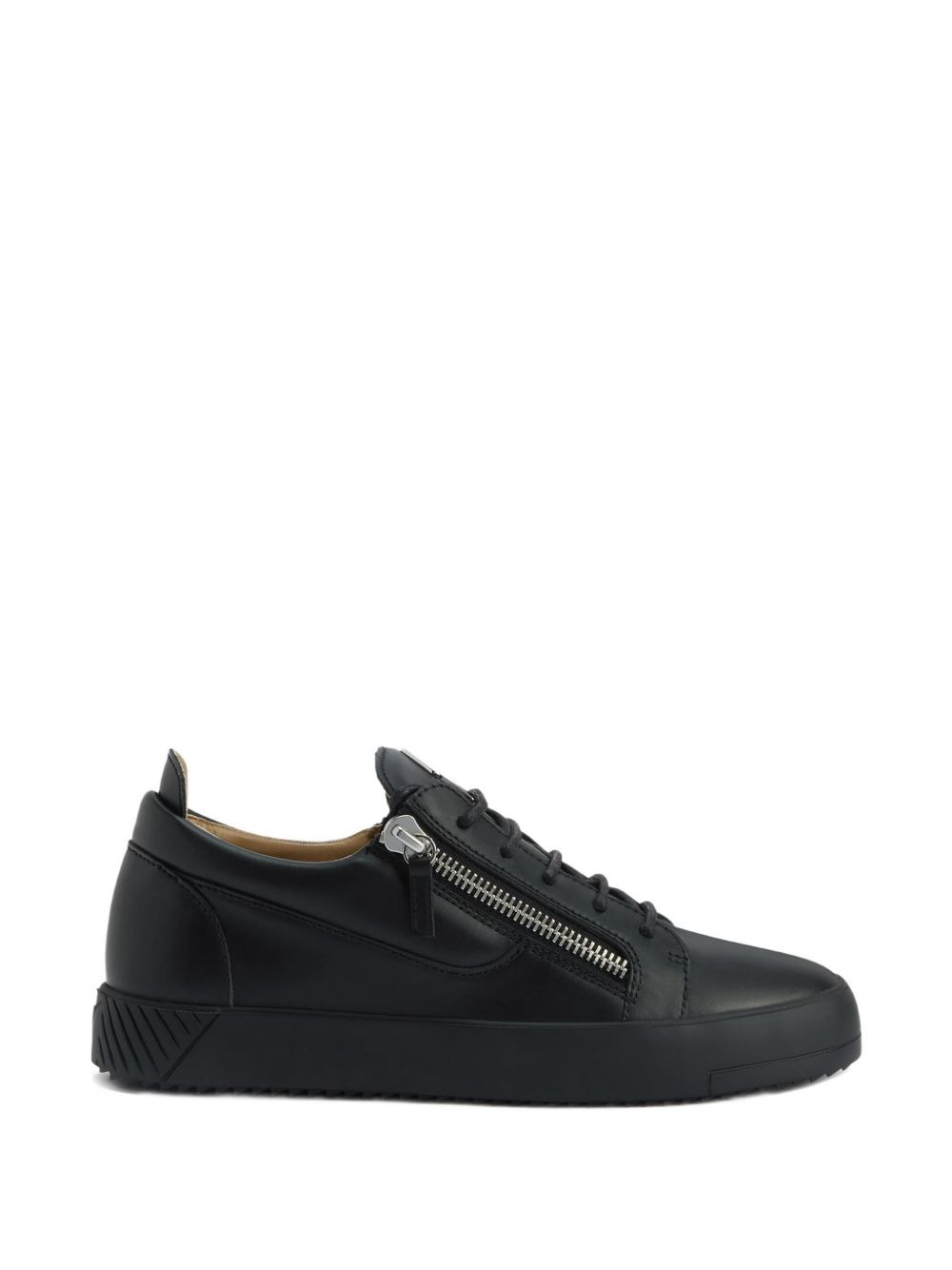Frankie zip-detail leather sneakers - 5
