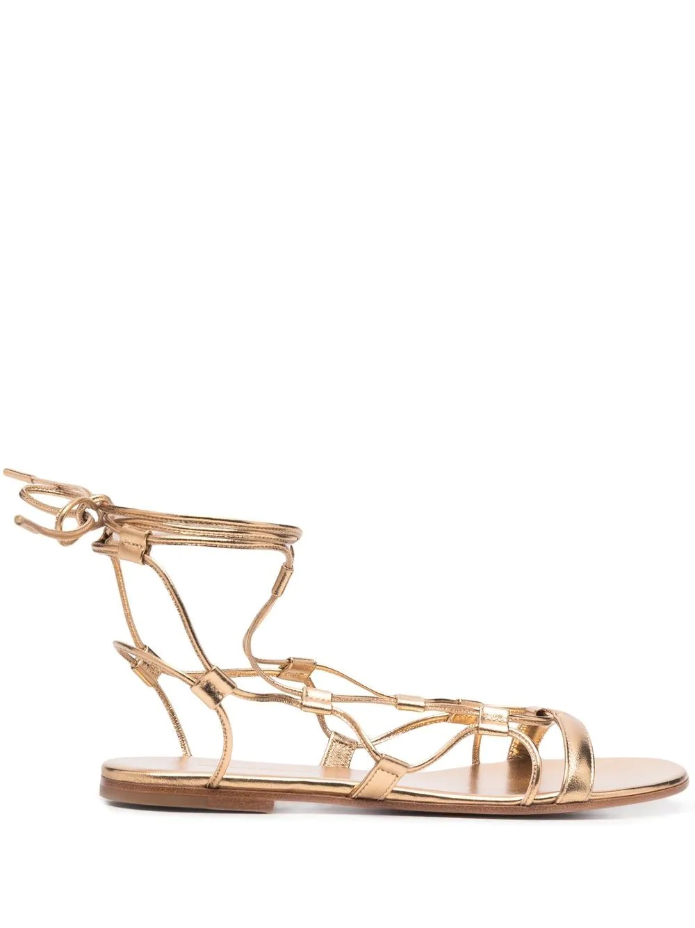 multi-way strap leather sandals - 1