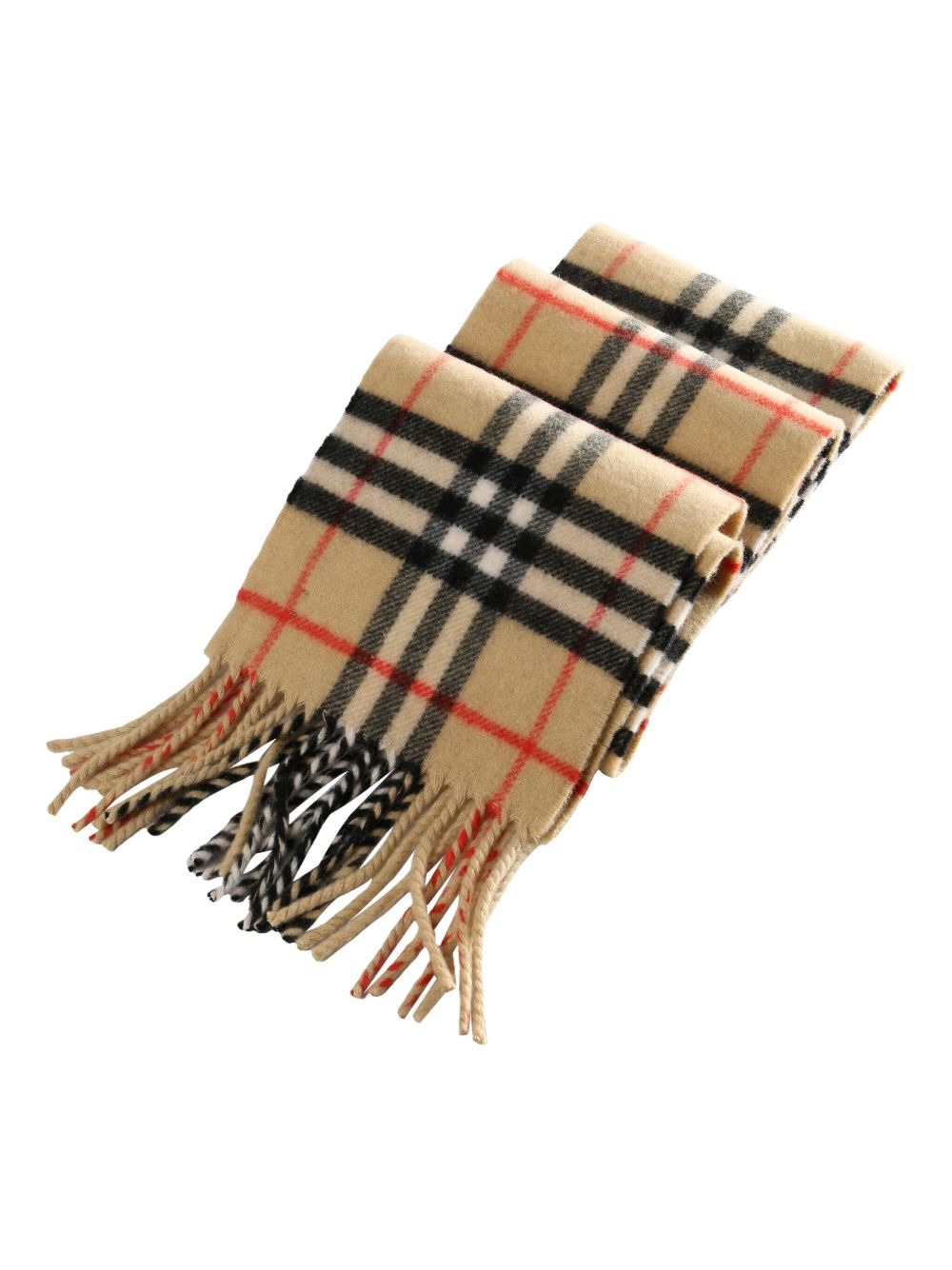check-fringe scarf - 2