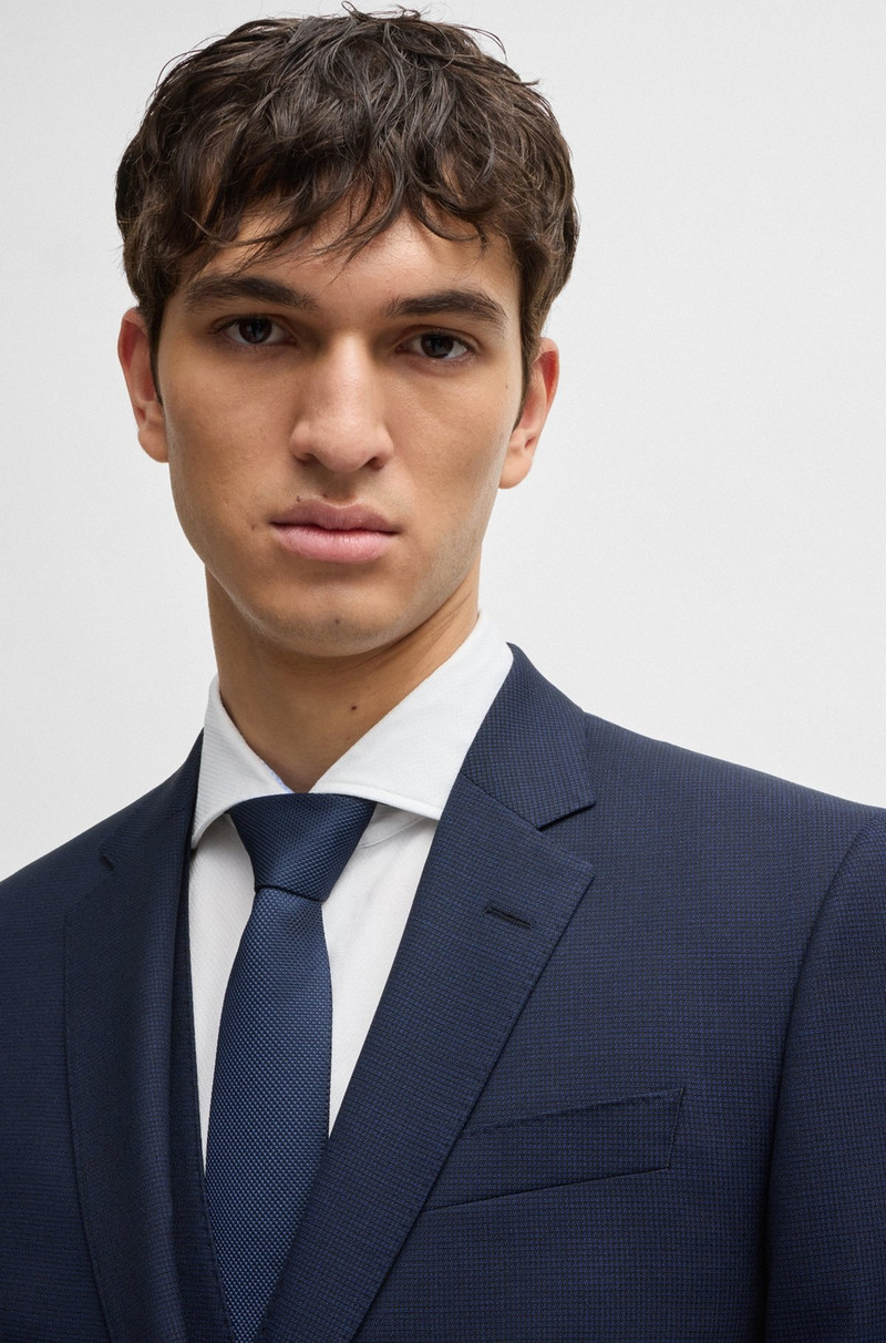 SLIM-FIT SUIT IN PATTERNED STRETCH WOOL 5