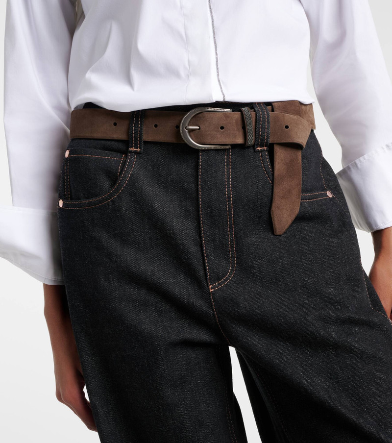 Brunello Cucinelli Suede belt outlook