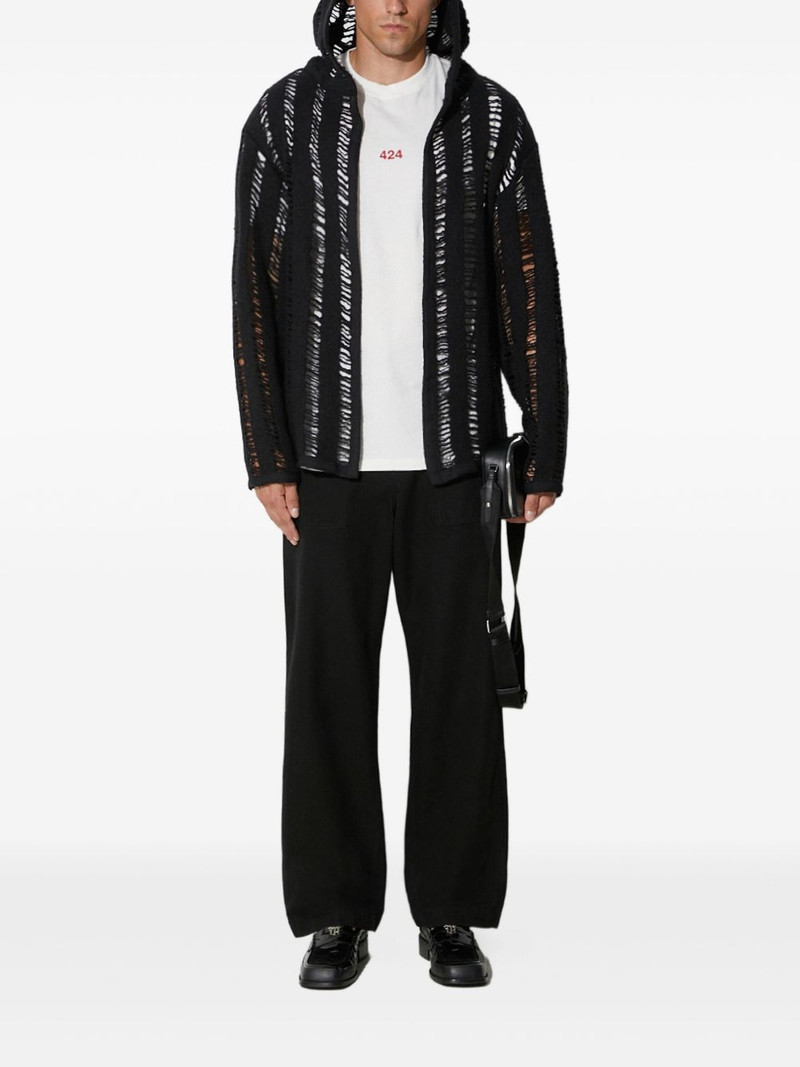 424 open-knit hoodie outlook