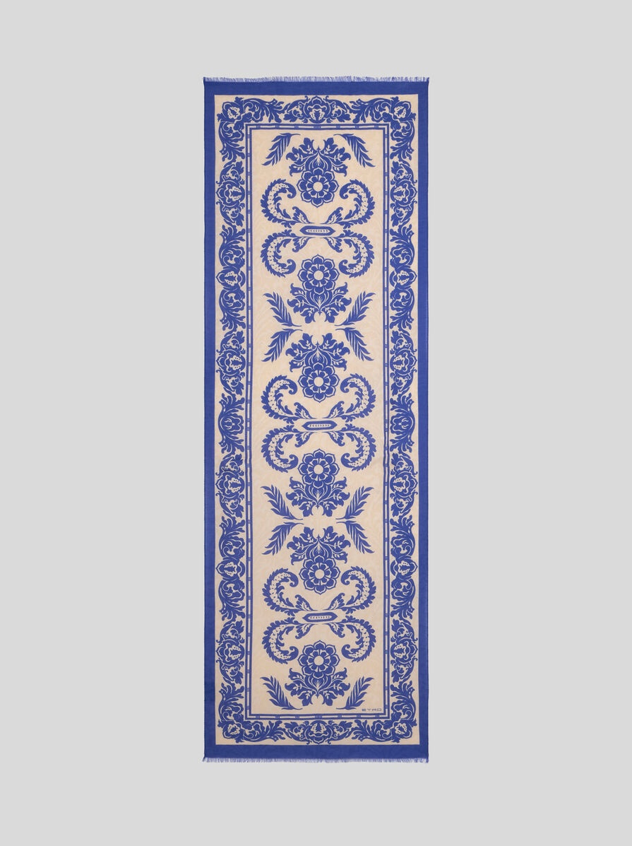 CHIFFON SCARF WITH FLORAL PRINT - 2