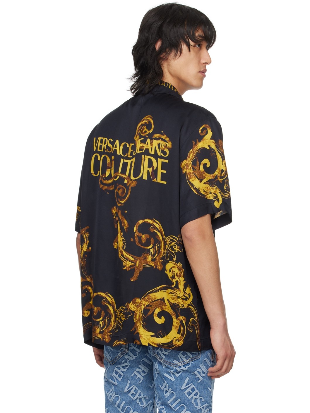 Black Watercolor Couture Shirt - 3