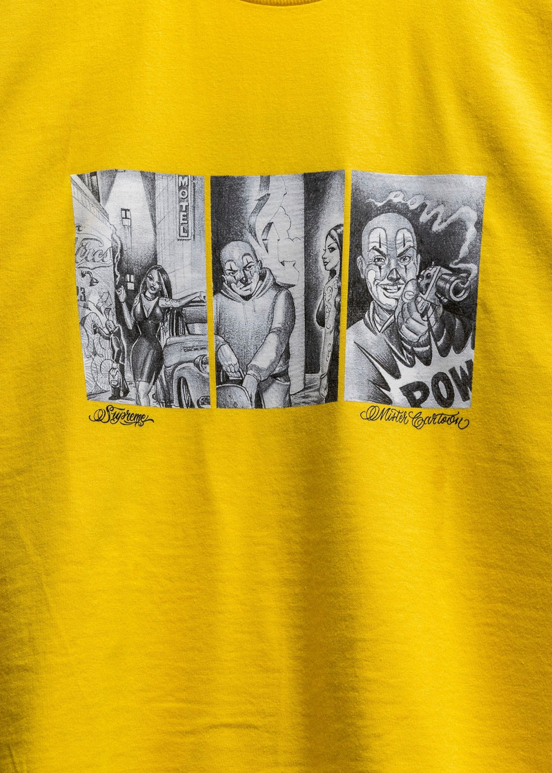 Supreme Supreme Yellow Mister Catoon Pow T-Shirt outlook