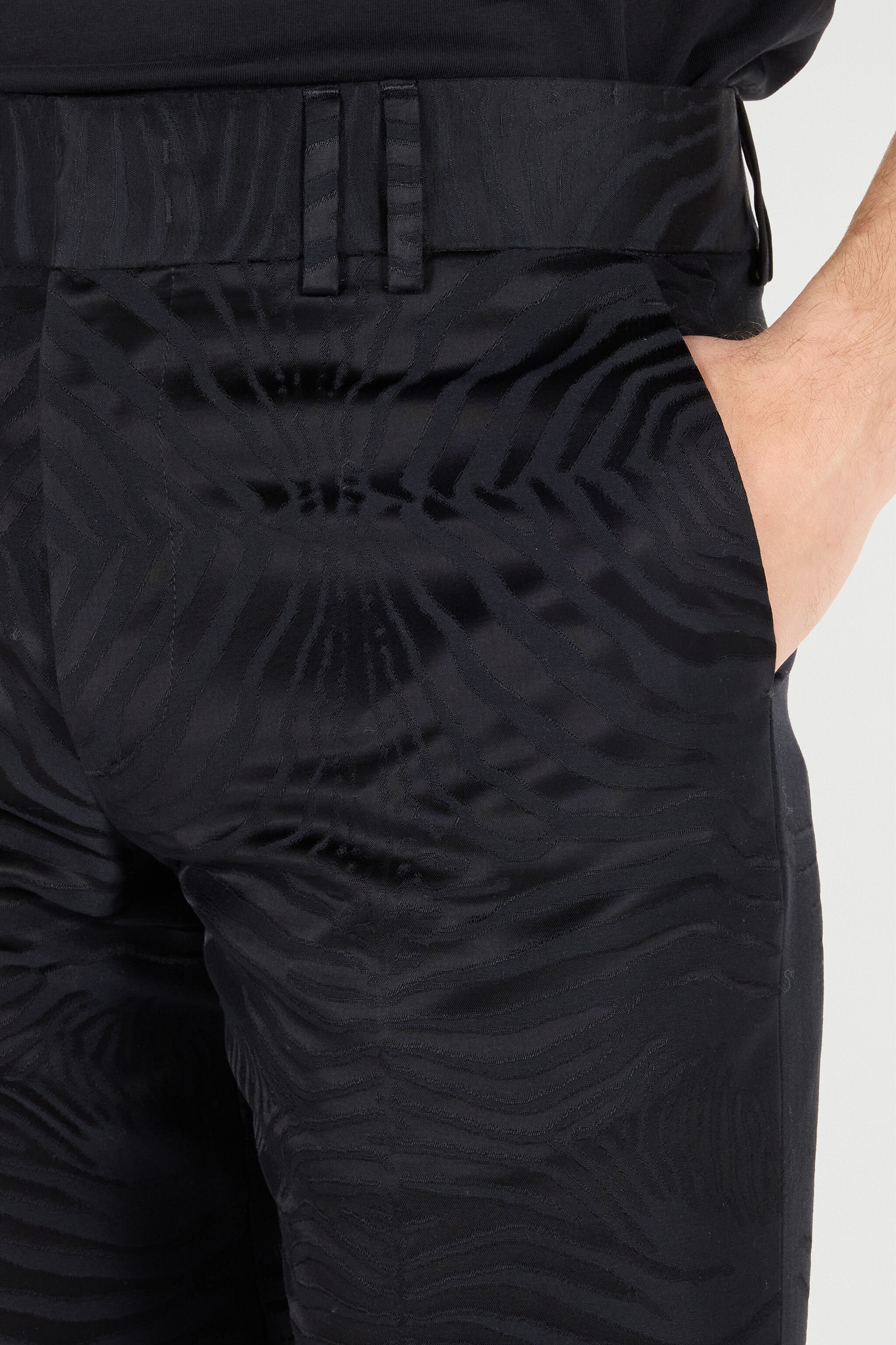 Flared Pants With Tiger Skin Pattern - 6