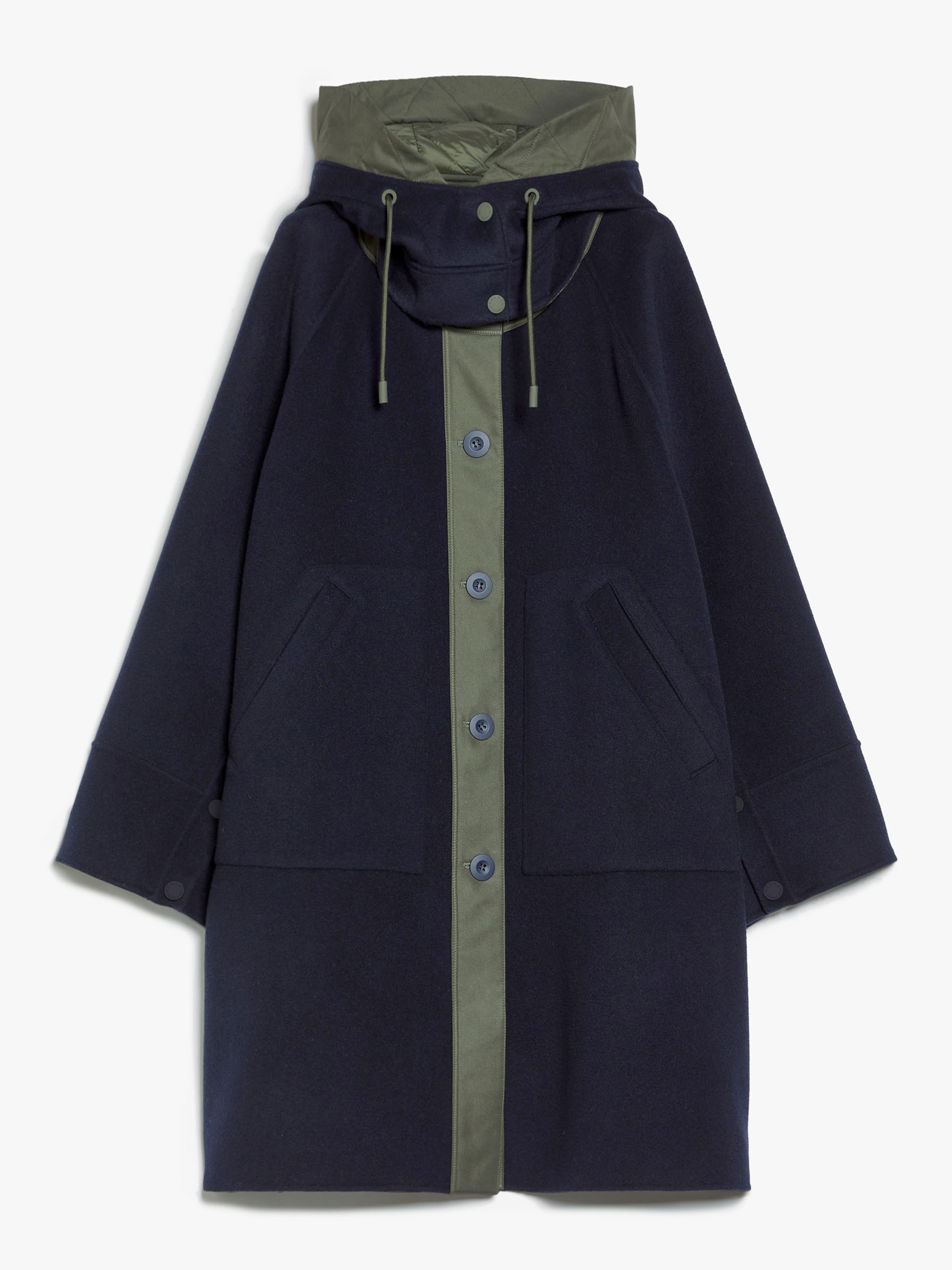 CHICCA Wool and water-repellent canvas parka - 1