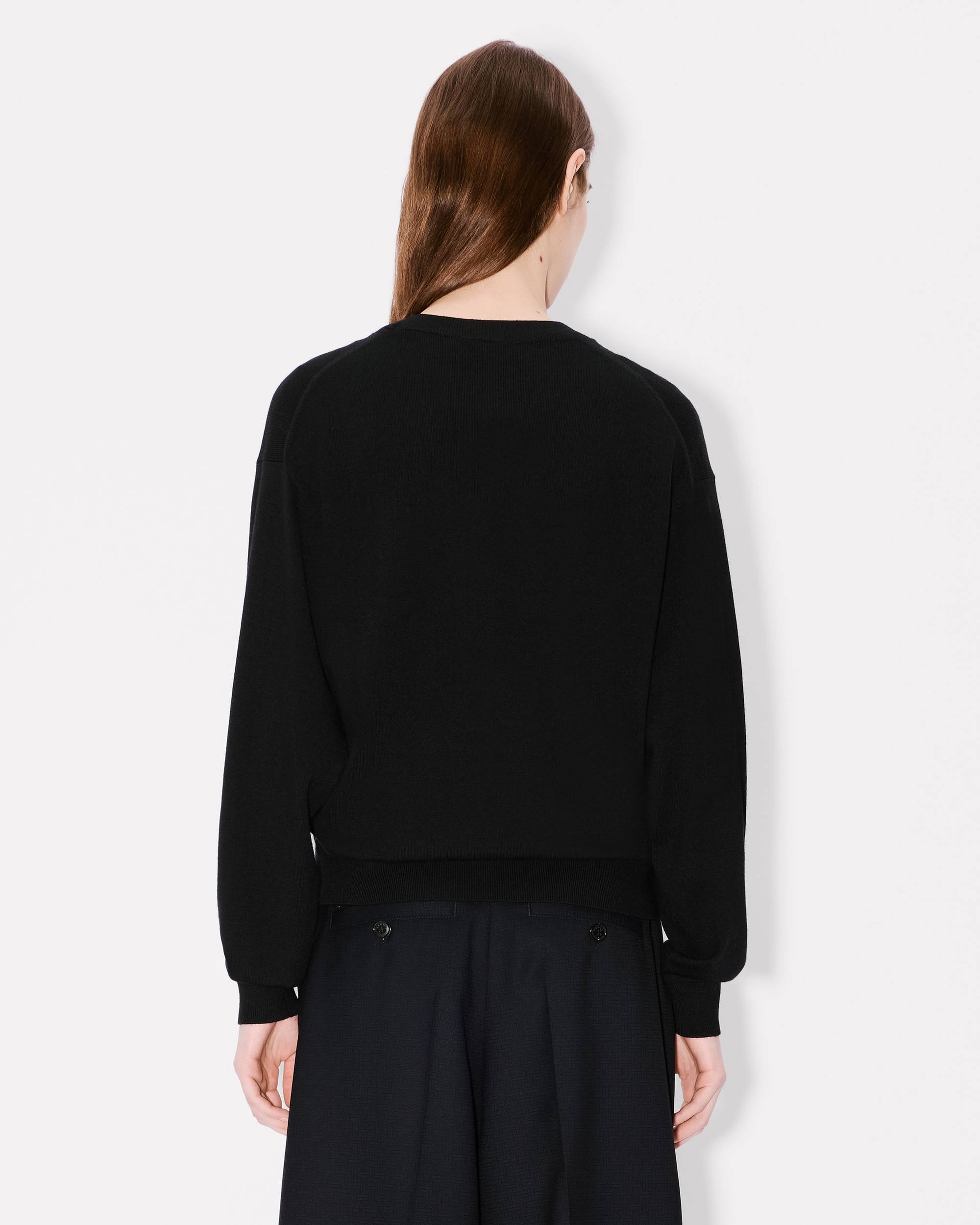 Boke Flower' embroidered jumper in merino wool - 4