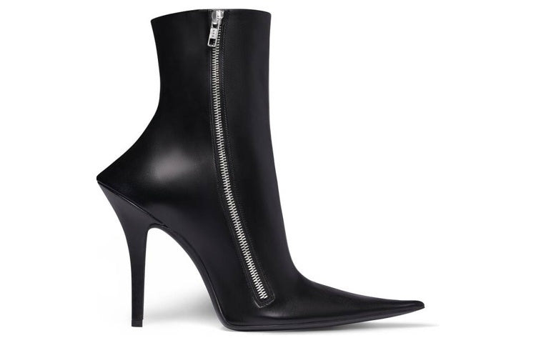 (WMNS) Balenciaga Witch 110mm Booties 'Black Sheepskin' 747603WBCW01000 - 2