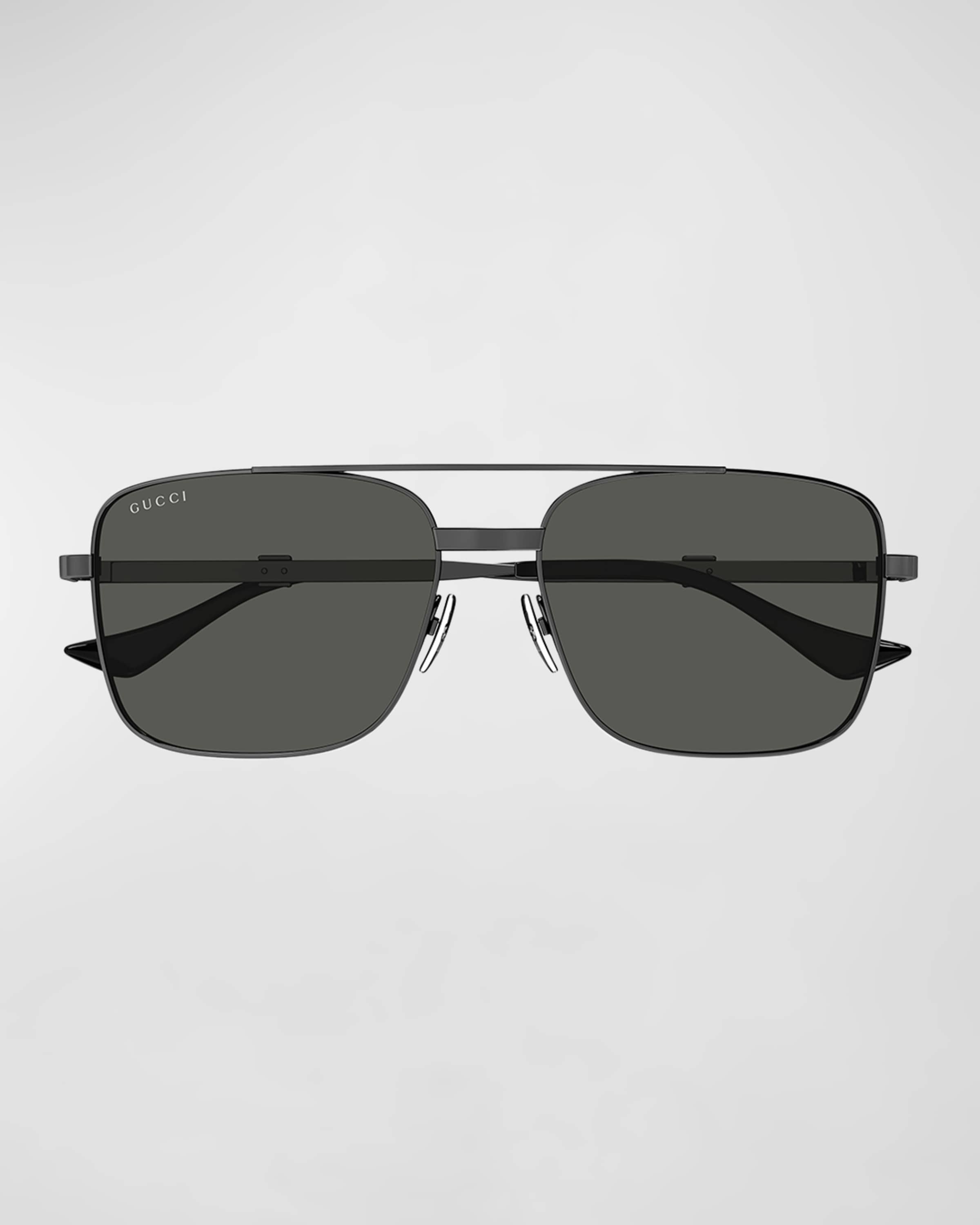 Men's Metal Rectangle Sunglasses - 3