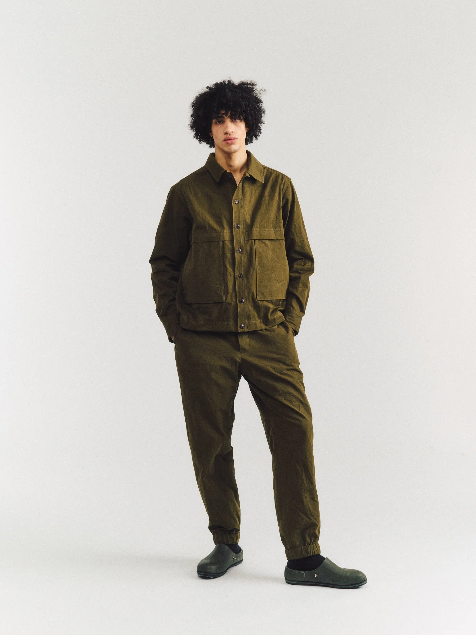 FABU SHIRT - DOUBLE COT - GREEN LAKE - 1