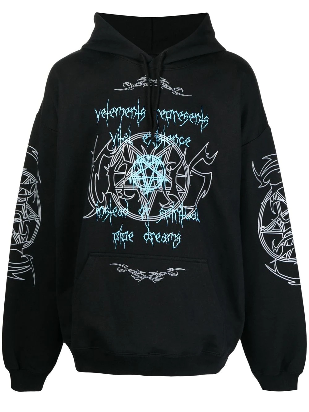 logo-print hoodie - 1