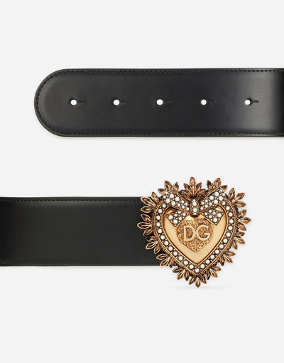 Dolce & Gabbana Devotion belt in lux leather outlook