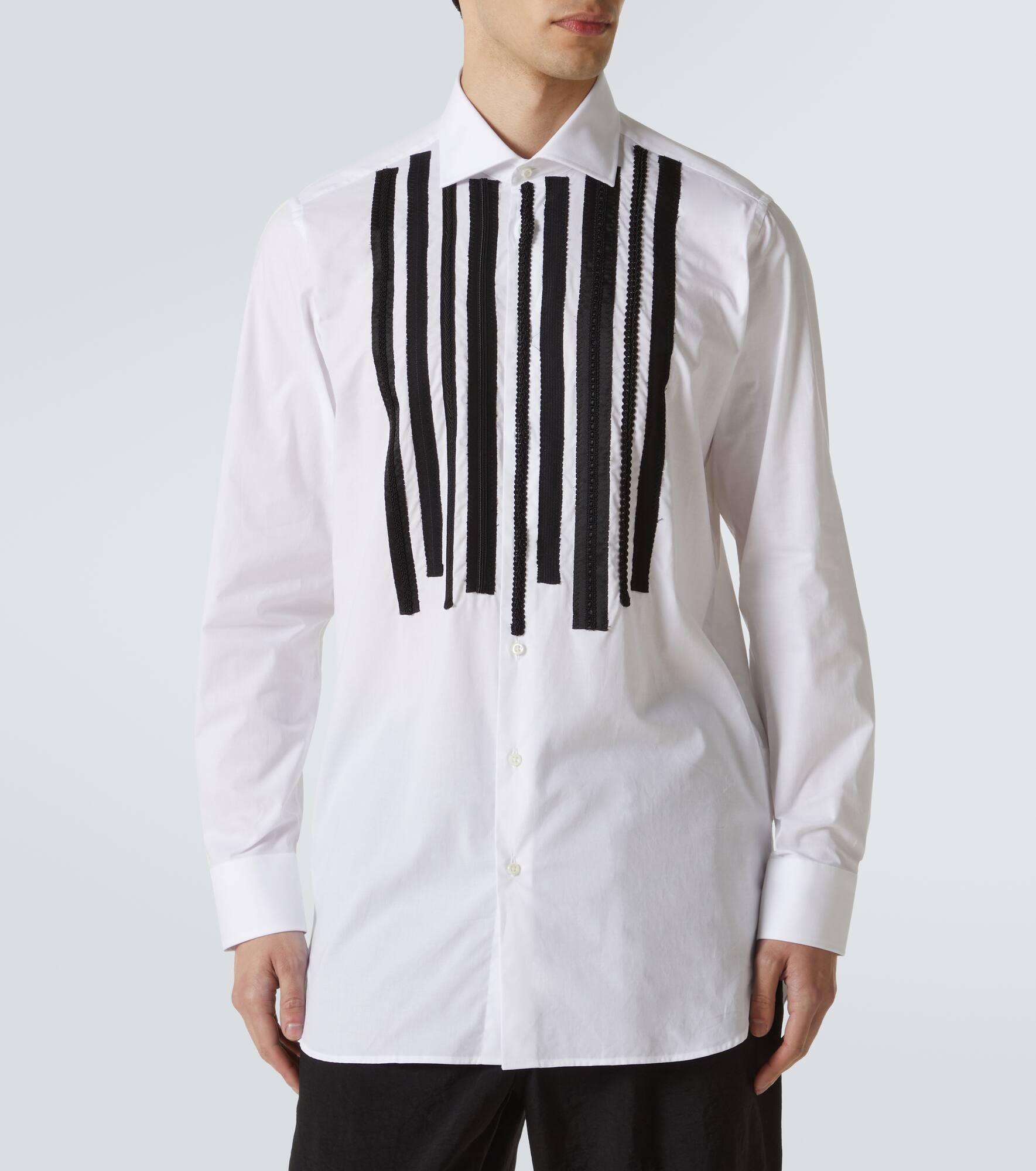 x Guy Rover striped cotton shirt - 3
