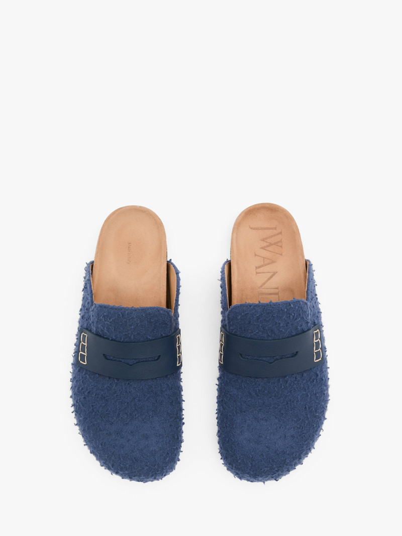 FELT LOAFER MULES 4