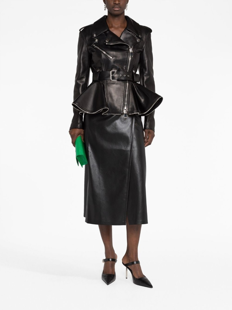 Alexander McQueen peplum-hem biker jacket outlook