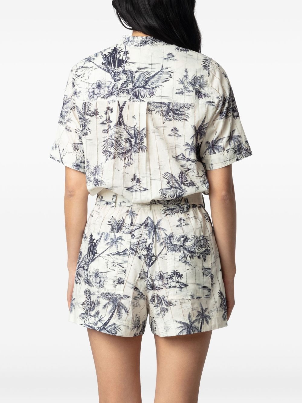 Tropical Island-print playsuit - 6