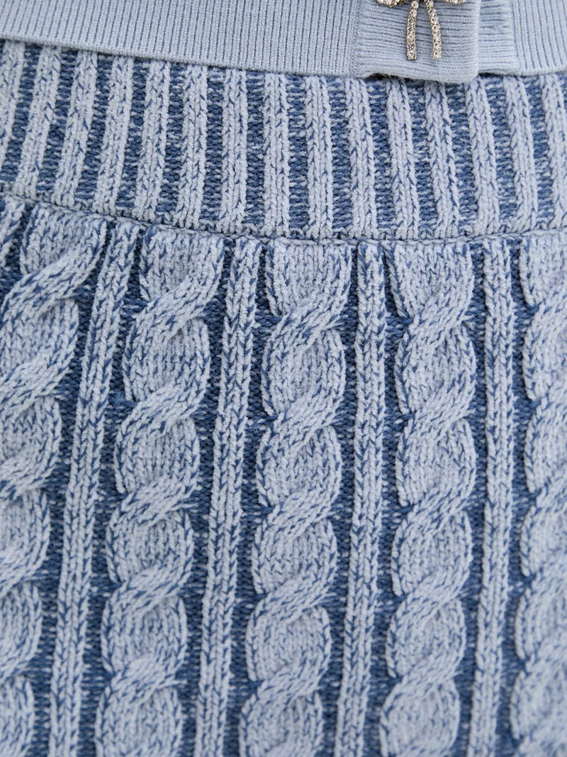 cable-knit mini skirt 4