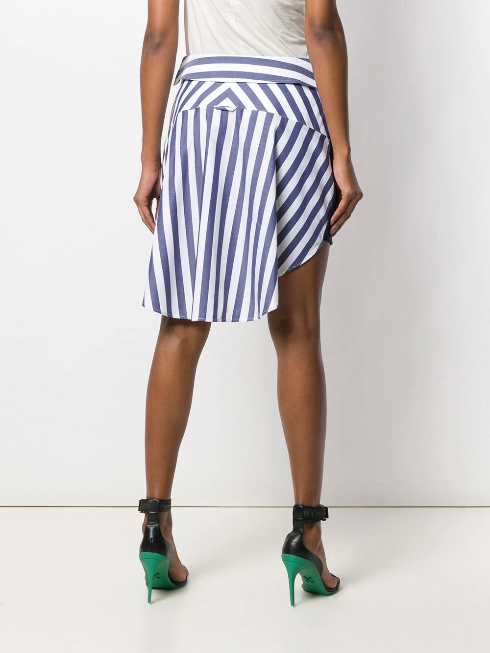 striped shirt back skirt - 4