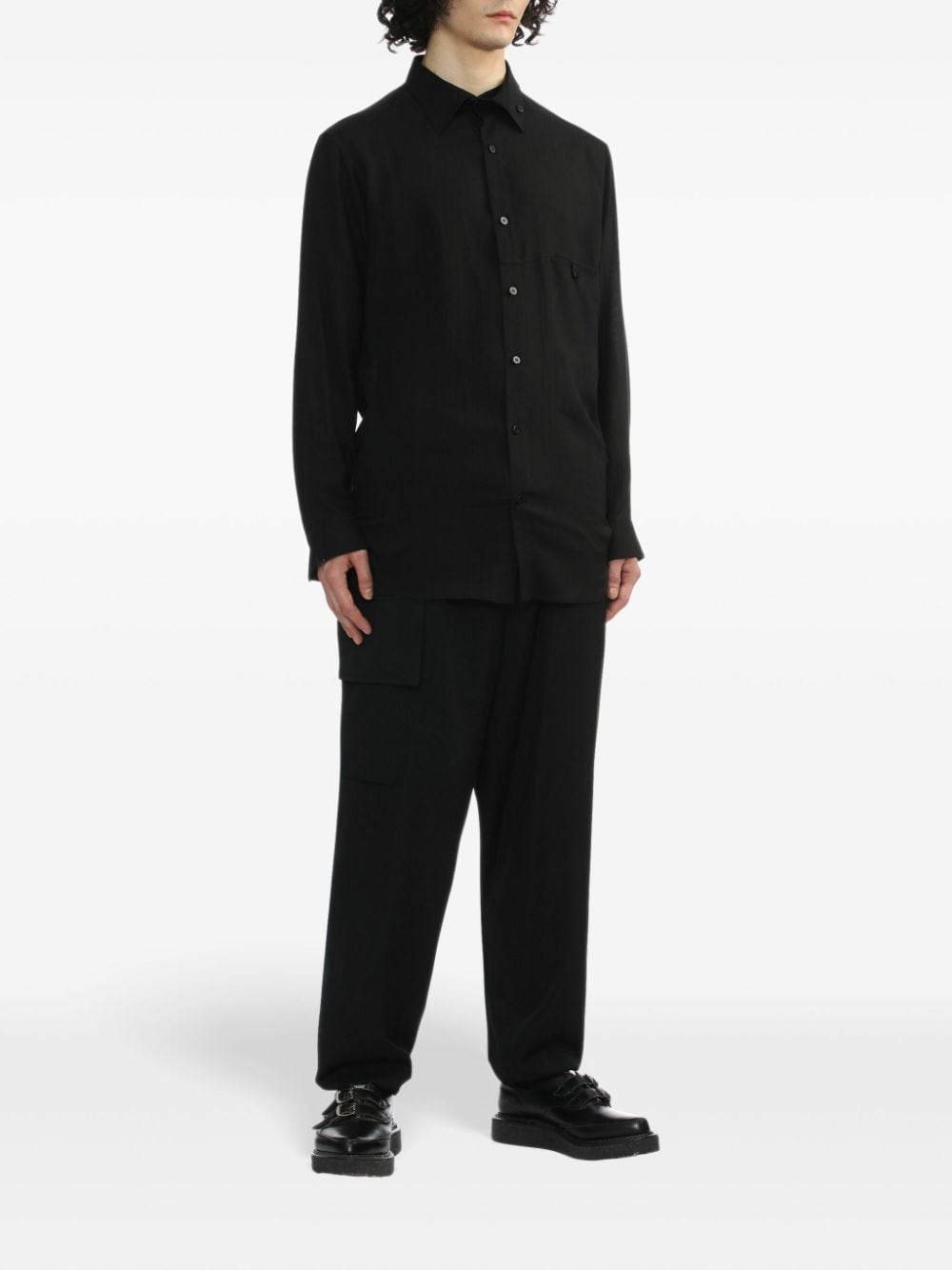 buttoned long-sleeve shirt - 2