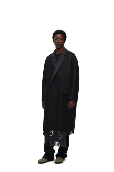 Loewe Scarf coat in wool and cashmere outlook