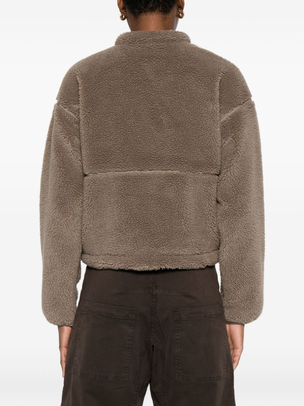 zip-up fleece jacket - 4