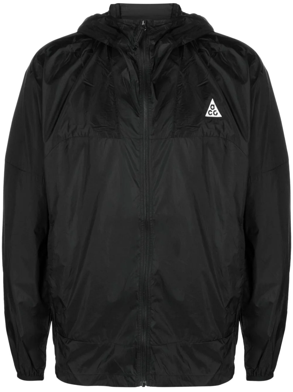 logo-embroidered windbreaker - 1
