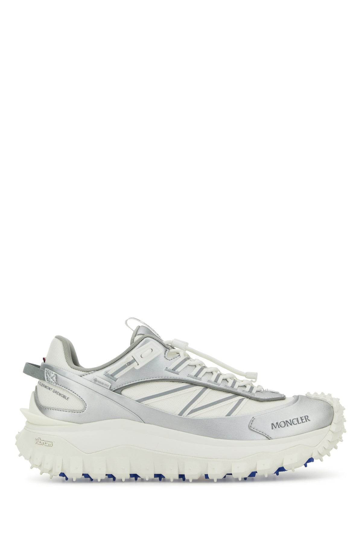 Two-tone fabric and leather Trailgrip sneakers - 1