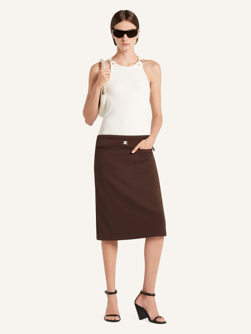 courrèges INTERLOCK TRACKSUIT SKIRT outlook
