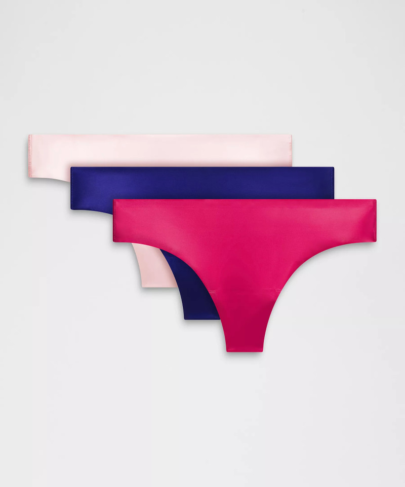 InvisiWear Mid-Rise Thong Underwear *3 Pack 1