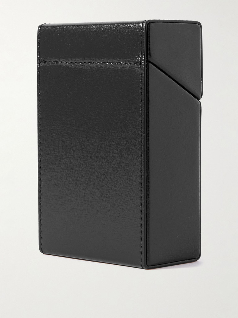 SAINT LAURENT Leather Pouch Black outlook