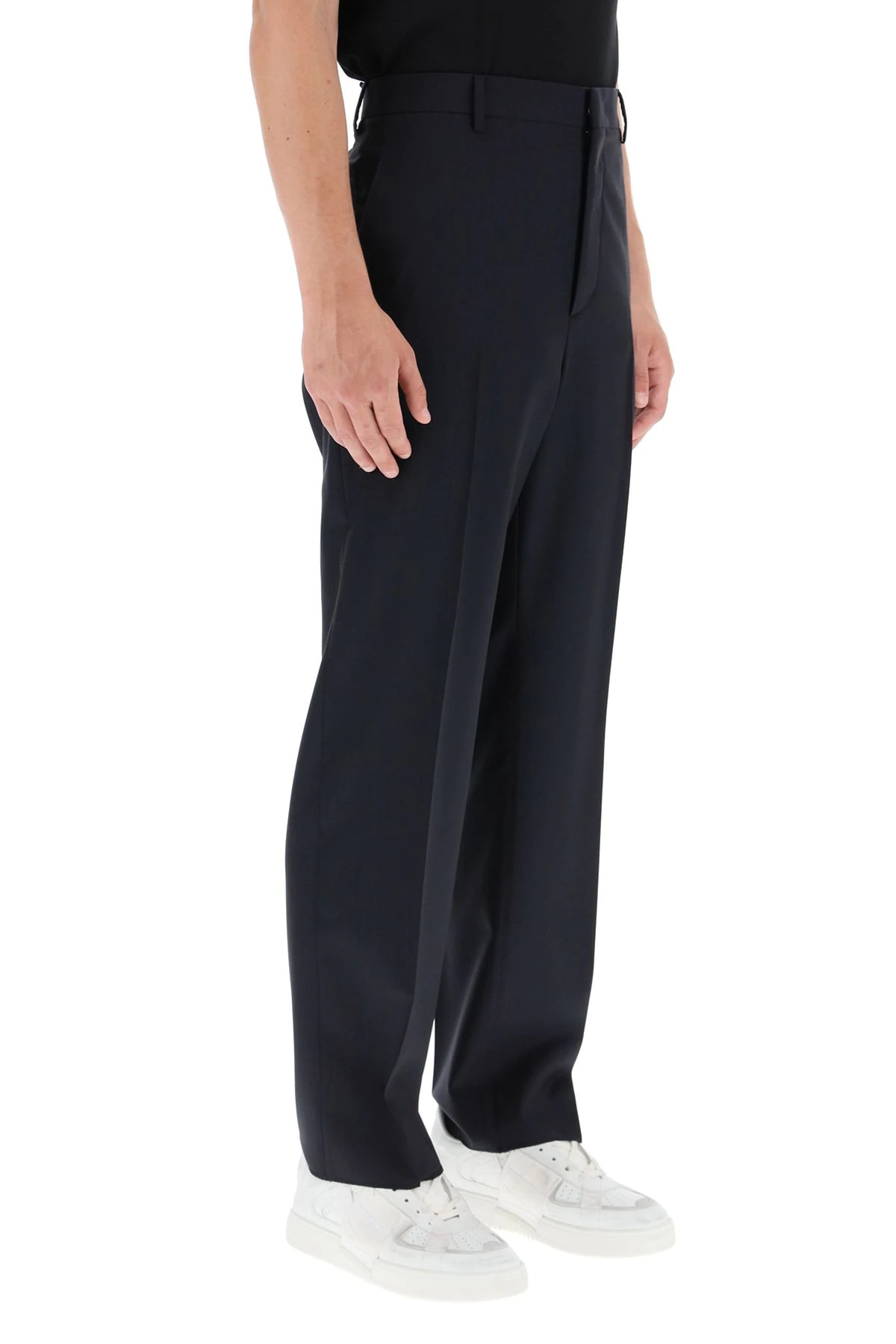 WOOL AND MOHAIR FORMAL TROUSERS - 3