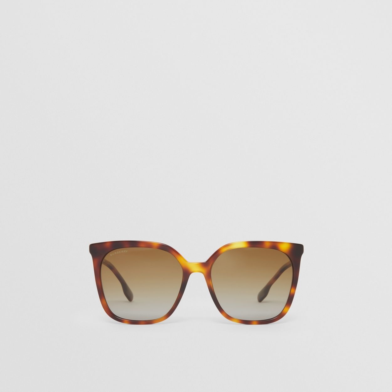 Icon Stripe Detail Oversized Square Frame Sunglasses - 1