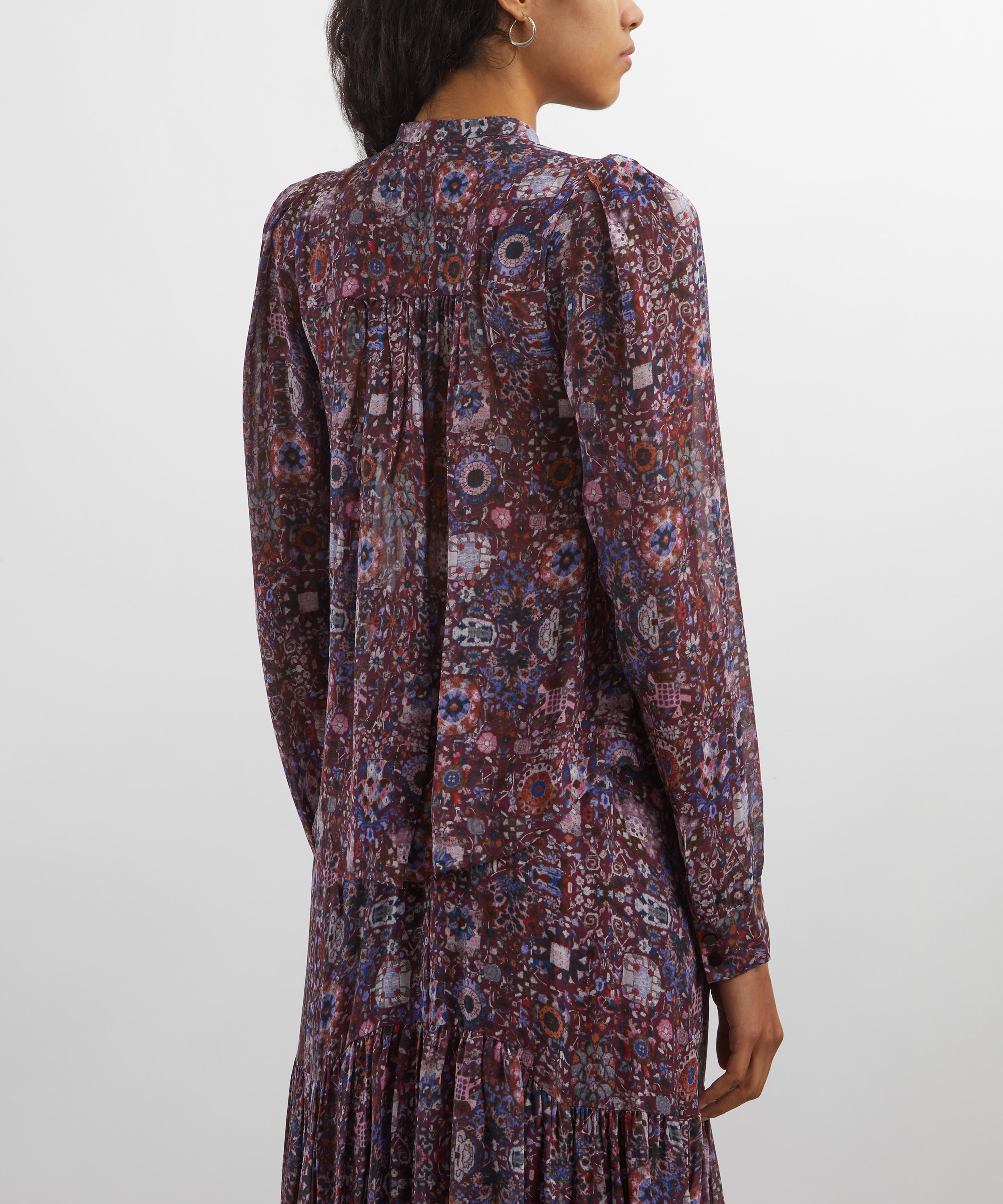Noeline Printed Crepe Blouse - 4
