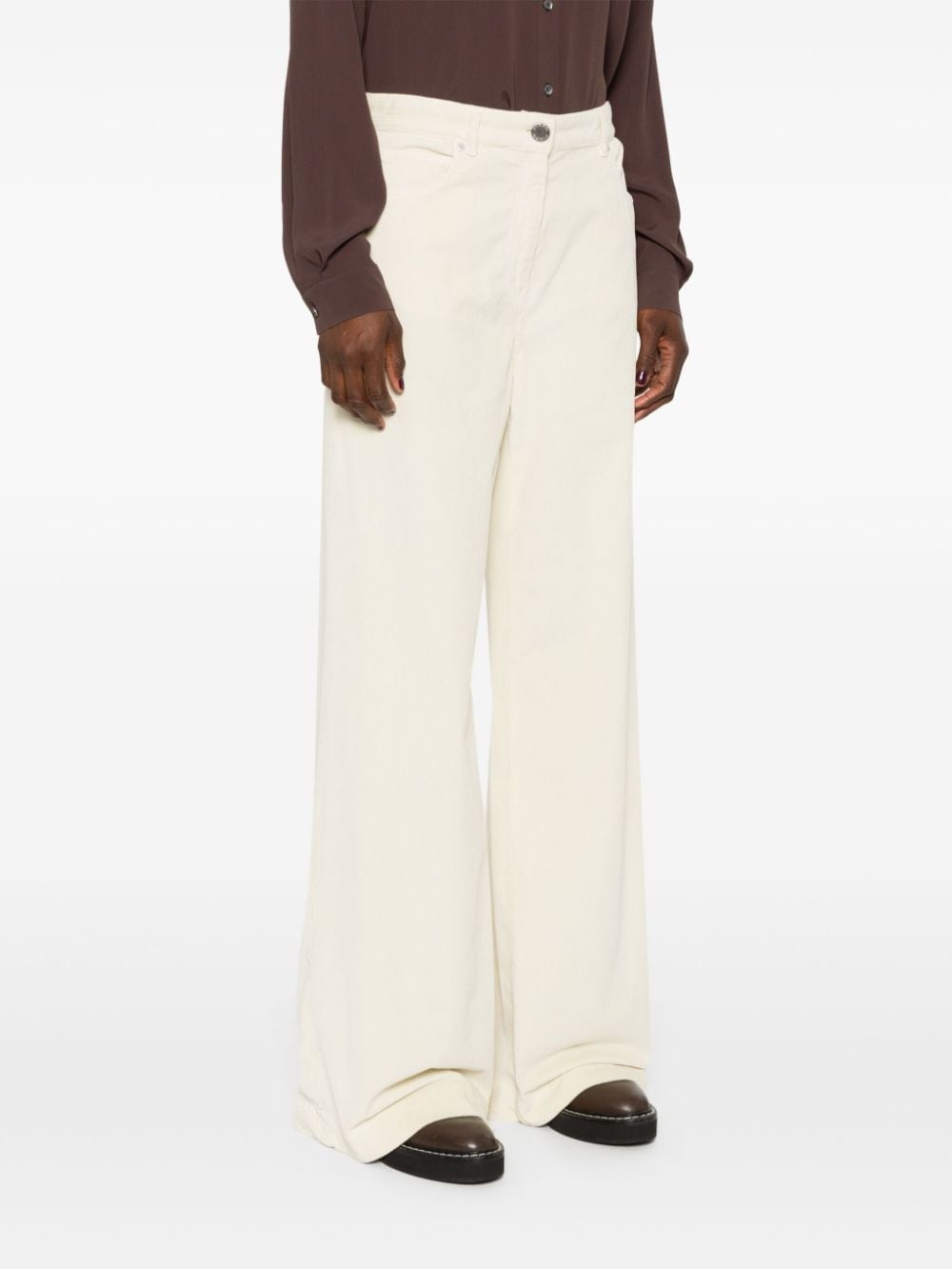 corduroy palazzo pants - 3