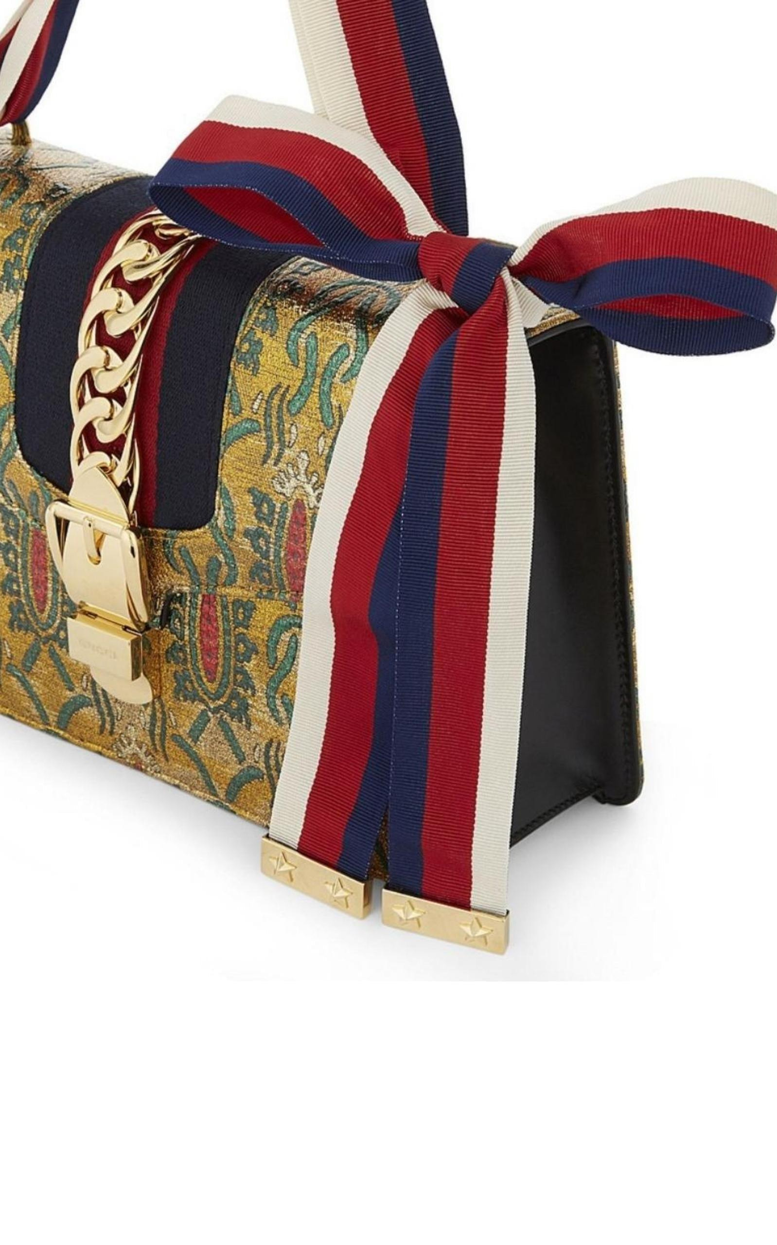 Sylvie Multicolor Brocade Bag - 4