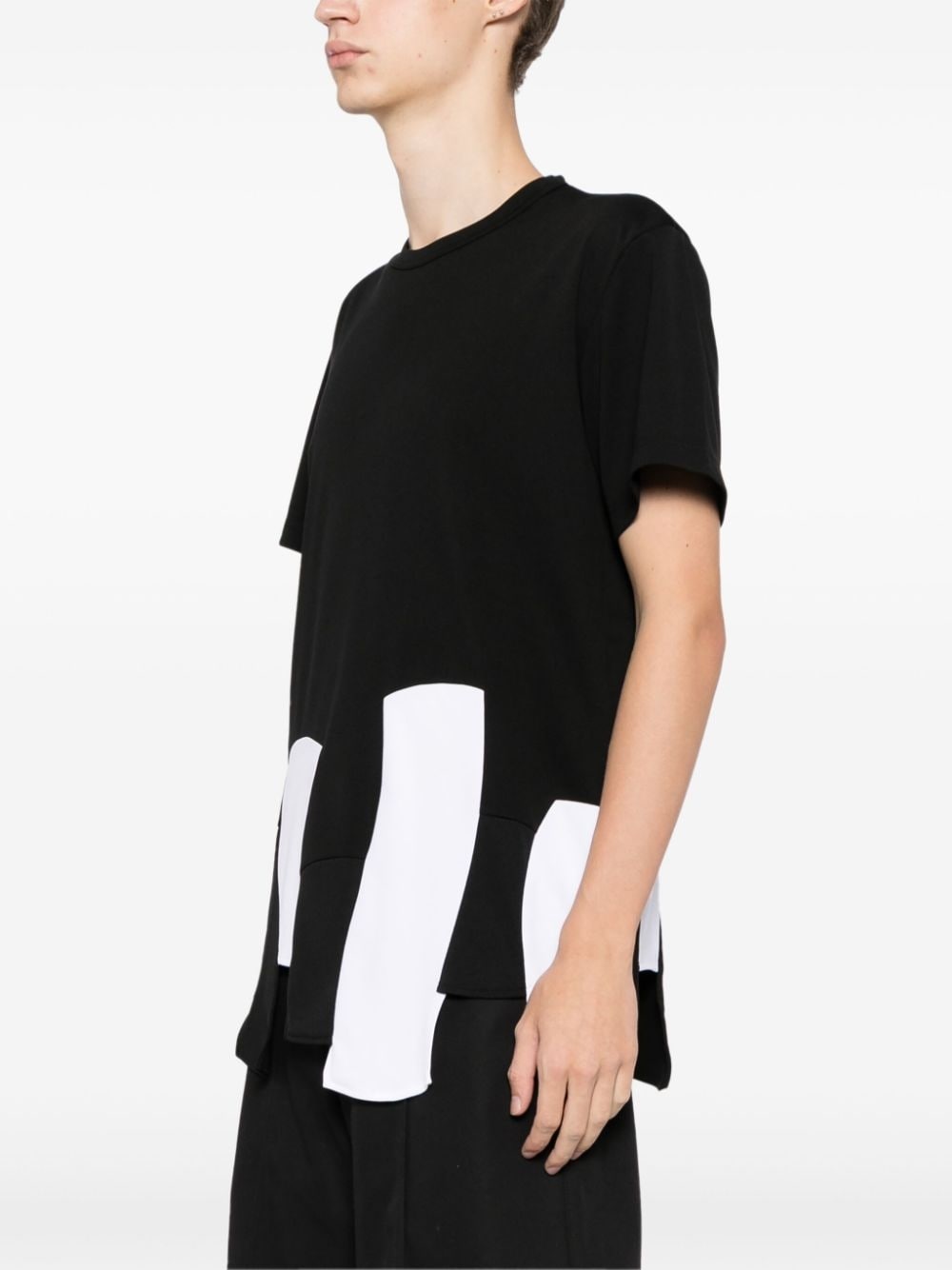 paneled T-shirt - 3