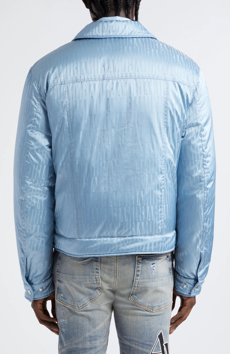 AMIRI Monogram Jacquard Padded Trucker Jacket outlook