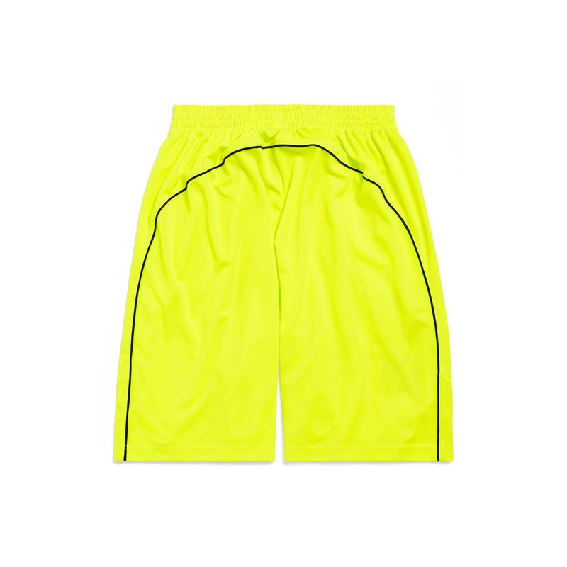 Soccer Baggy Shorts in Neon Yellow 6